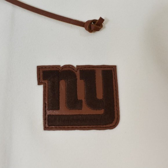 All Sport Couture NFL Womens New York Giants Game-On Cream Hoodie New - Picture 5 of 6